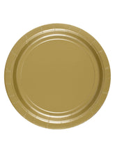 Gold 9" Paper Luncheon Plates (8 Pack)